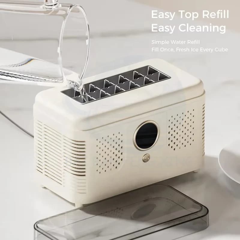 Energy-saving and Power-saving Desktop Small Ice Maker Mini Convenient Home Office Camping Fast Ice Maker 3