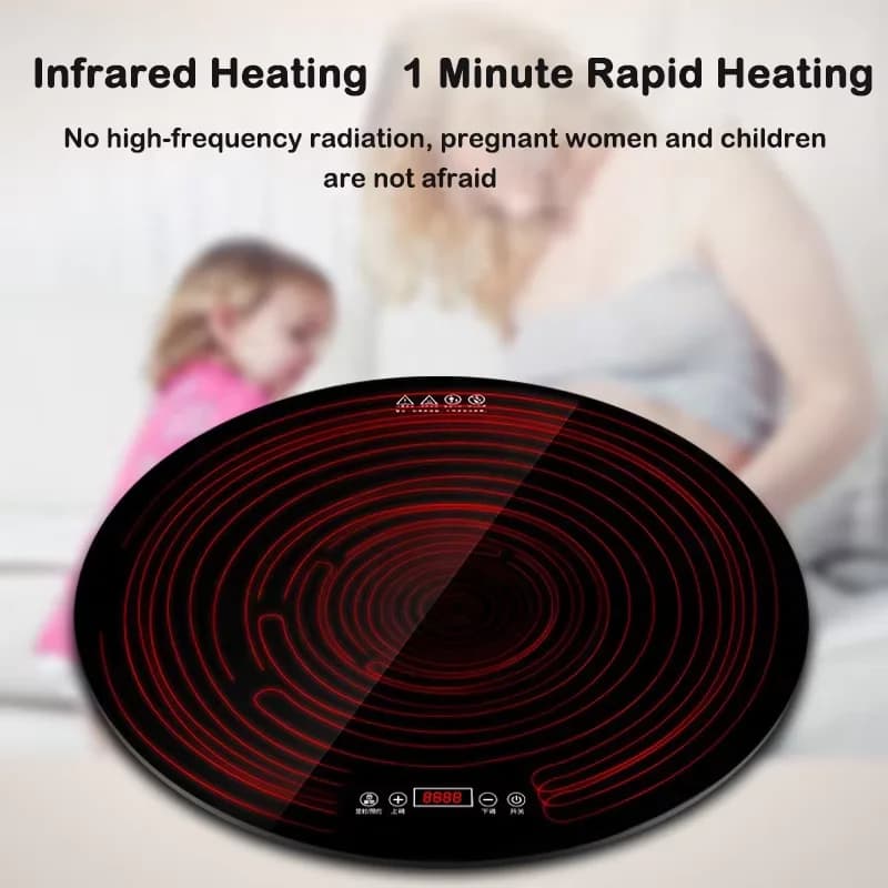 Household Multi-function Hot Plate Heating Warm Table Rotatable Insulation Plate Insulation Table Mat 3