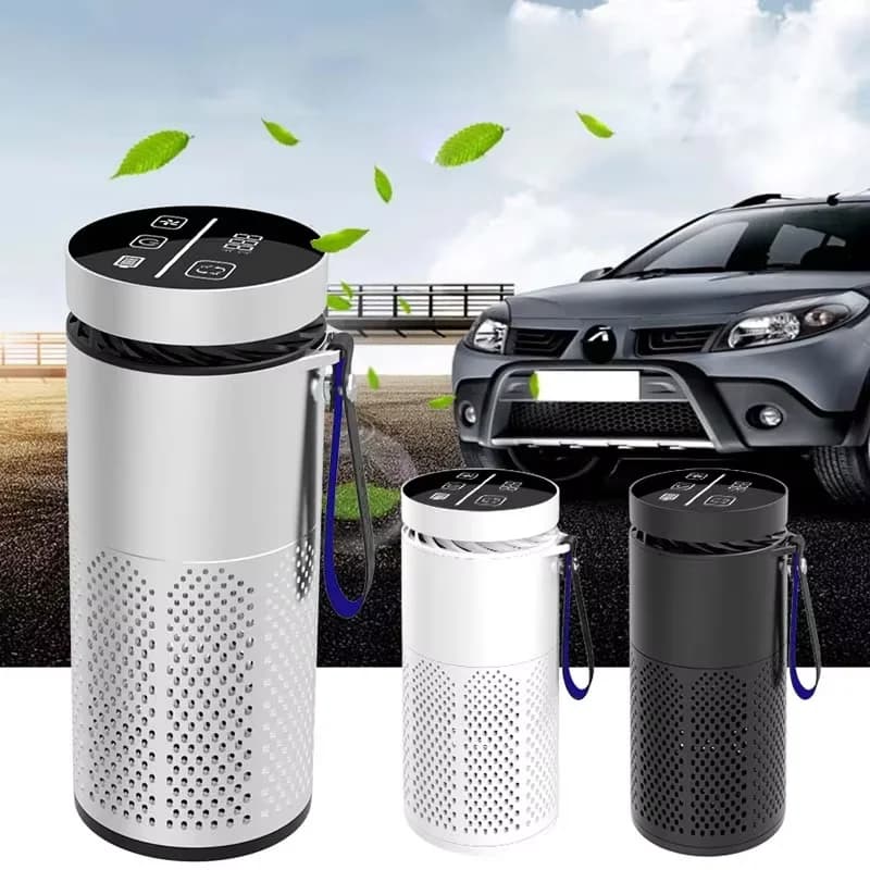 Dual Design Portable Air Ionizer USB Charging Mini Air Freshener with Lanyard Camera Lens Remove Odor Smoke Dust for Office 7