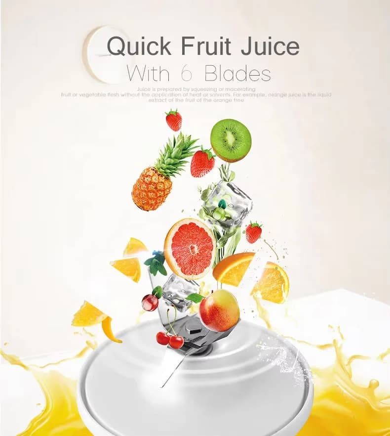 Cordless Juicer Fruit Small Home Mini Electric Portable Juice Cup Freshly Pressed Multifunctional Juicer Gift Small Appliances 4