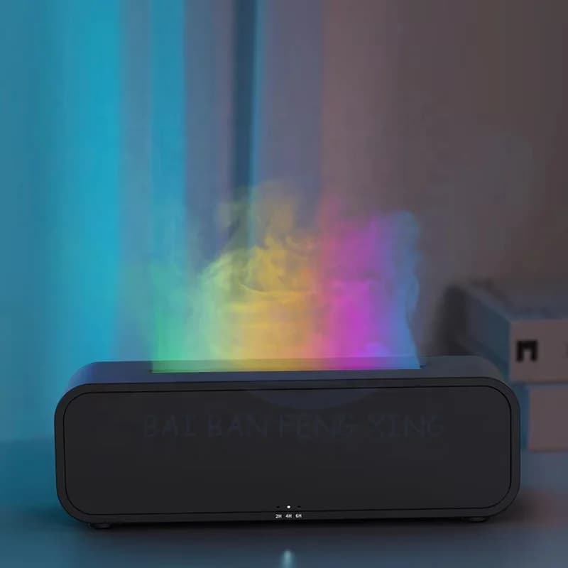 Creative Dynamic Humidifier Home Desktop Flame Aromatherapy Diffuser Remote Control Ambient Lighting 5