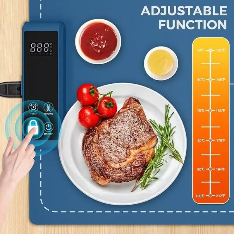 Foldable Dish Warming Pad Insulation Meals Table Heating Insulation Plate for a Variety of Tableware Warming Plate 7