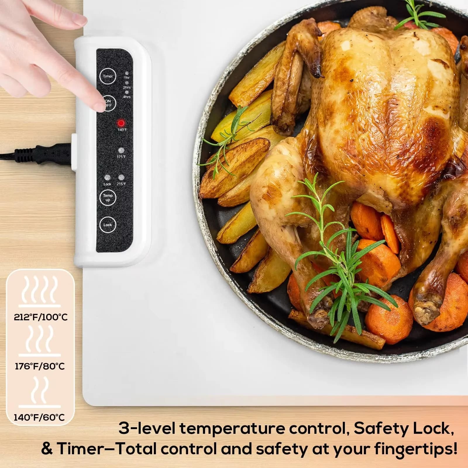 Constant Temperature Home Essential Silicone Food Warming Mat Folding Warming Plate Portable Home Heating Insulation Plate 7