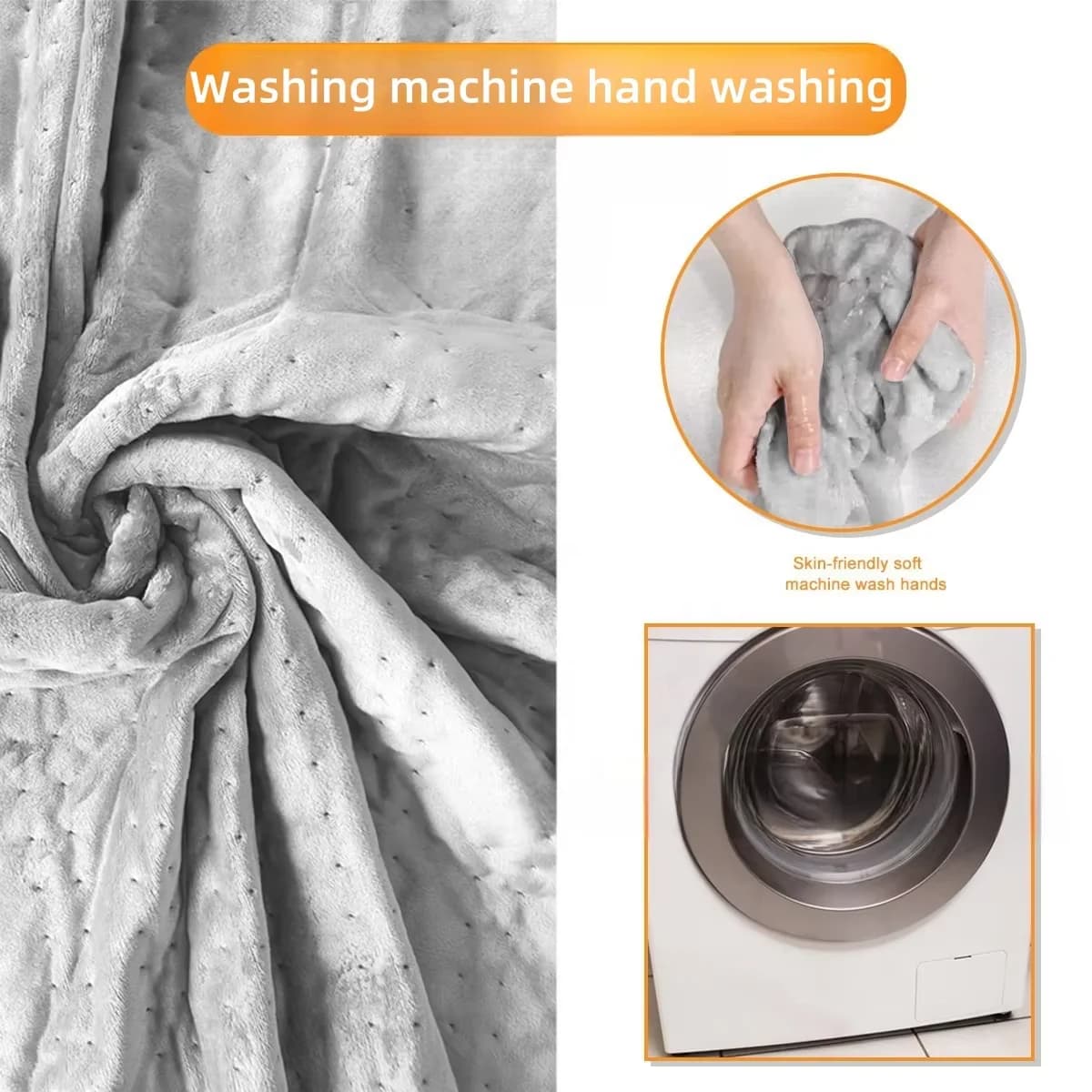 Smart Temperature-Controlled Electric Blanket with Heated Shawl, Knee Warmer and Washable Heating Pad for Office Lunchtime Use 5