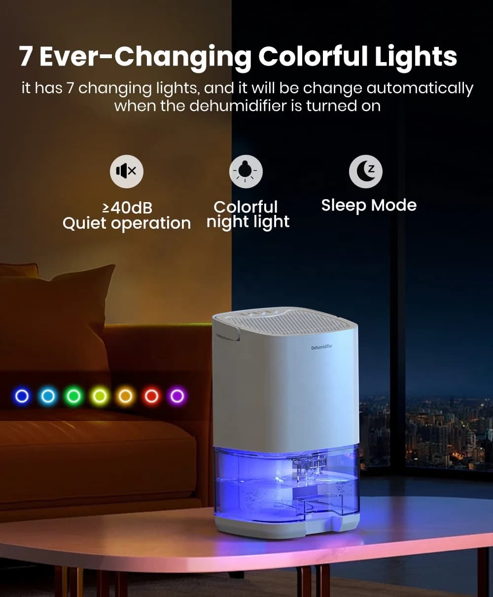 Dehumidifier Household Bedroom Silent Small Dehumidifier Mini Moisture-proof Humidifier Dehumidifying Device 7