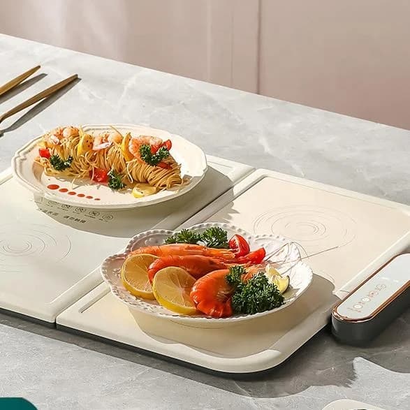 Folding Adjustable Warming Plate Household Hot Plate Multi-functional Splicing Type Rice Table Heating Plate 6