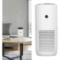 Mini Cylindrical HEPA Air Purifier One-touch Control Desktop Air Cleaner with USB Power Remove Smoke Dust Pollen for Home Office