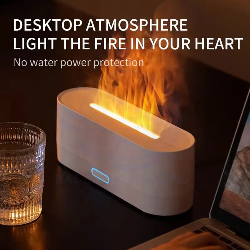 New  Desktop Seven Colours Simulation Flame Aromatherapy Machine Home Hotel Usb air Humidifier 3