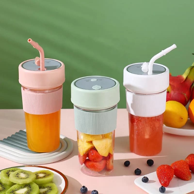 With Straw Charging Models Multifunctional Wireless Juicer Portable Outdoor Juice Machine a Multi-purpose Juice Machine 3
