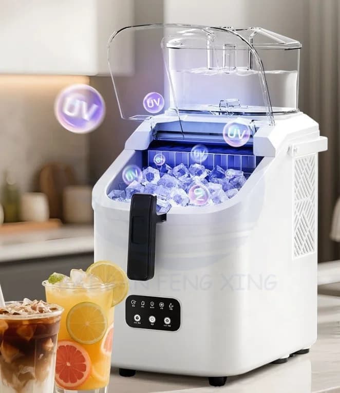 Square Ice Cube Ice Maker Small Ice Coffee Mate Home Solid Automatic Dormitory Mini Cube Simple Operation 4