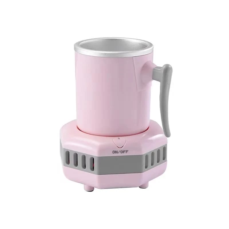 Portable Aluminum Electric Can Chiller Fast Cooling Mug with Handle Mini Beverage Cooler for Soda Coffee Milk Office Home 7