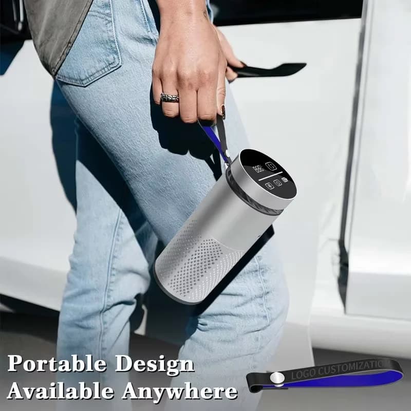 Dual Design Portable Air Ionizer USB Charging Mini Air Freshener with Lanyard Camera Lens Remove Odor Smoke Dust for Office 5