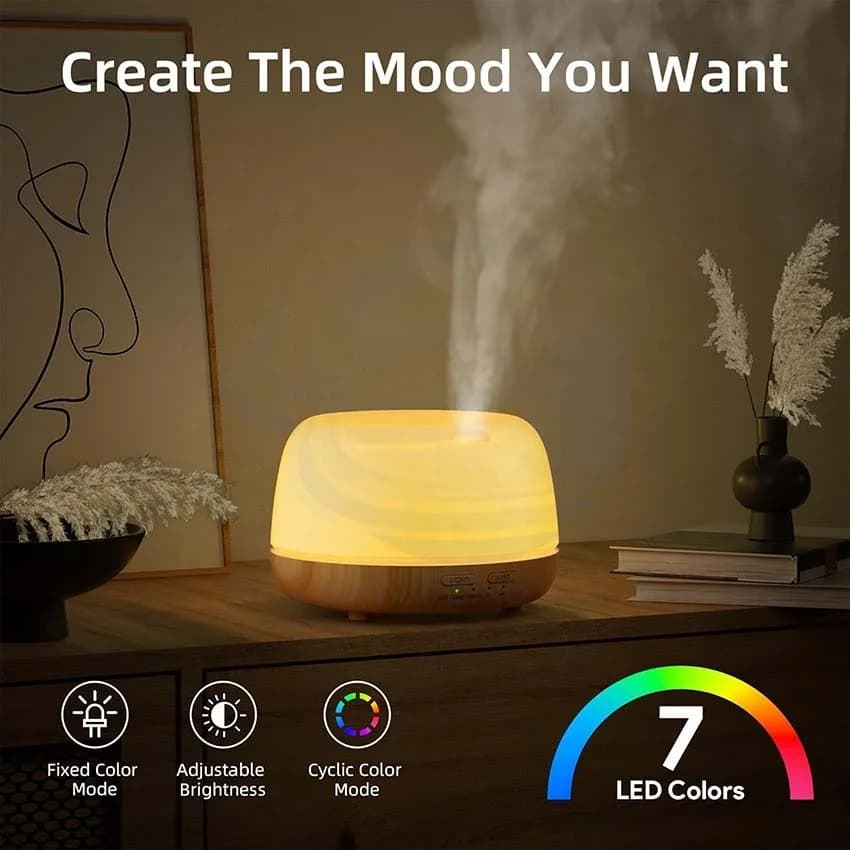 Simple Aromatherapy Machine Air Humidifier Ultrasonic Mini Aromatherapy Lamp Home Essential Oil Aromatherapy Machine 3