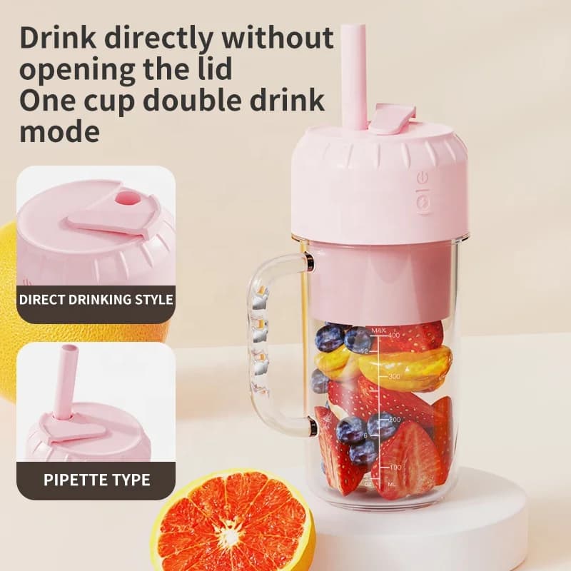 New Simple Design Juicer Portable Charging Small Juice Cup Student Household Multifunction Juice Machine Operation Simple Juicer 6
