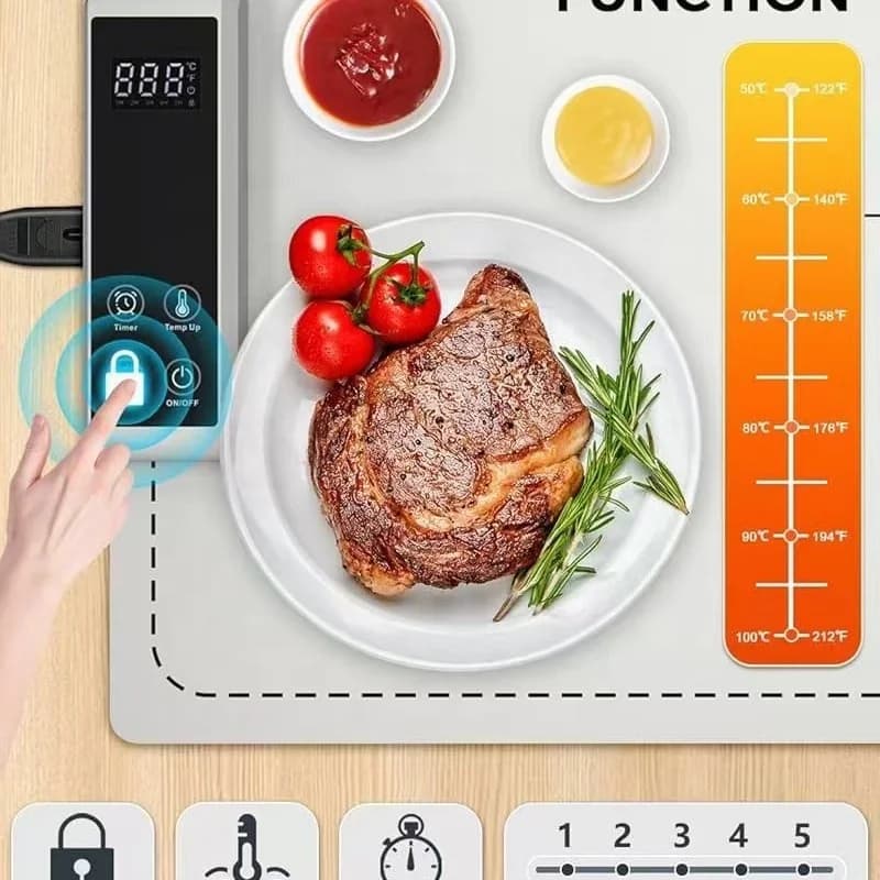 Household Multifunctional Silicone Warming Plate Foldable Dish Warmer God Convenient Storage Meals Table Insulation Plate 4