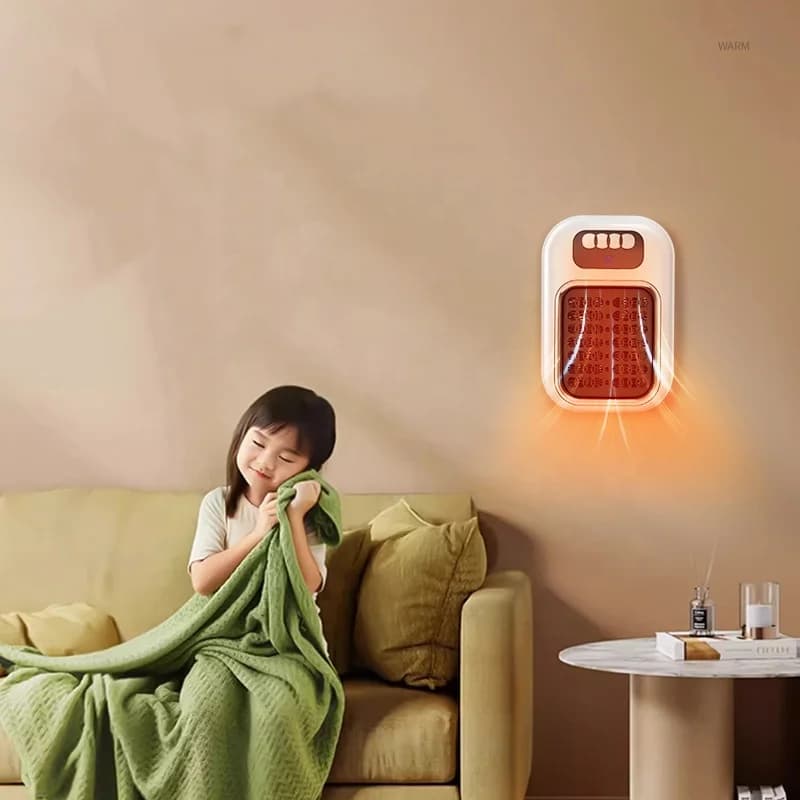 Intelligent Thermostat Mini Heater Small Home Heater Hanging Design Electric Heater Portable Wall-mounted Hot air Blower 6