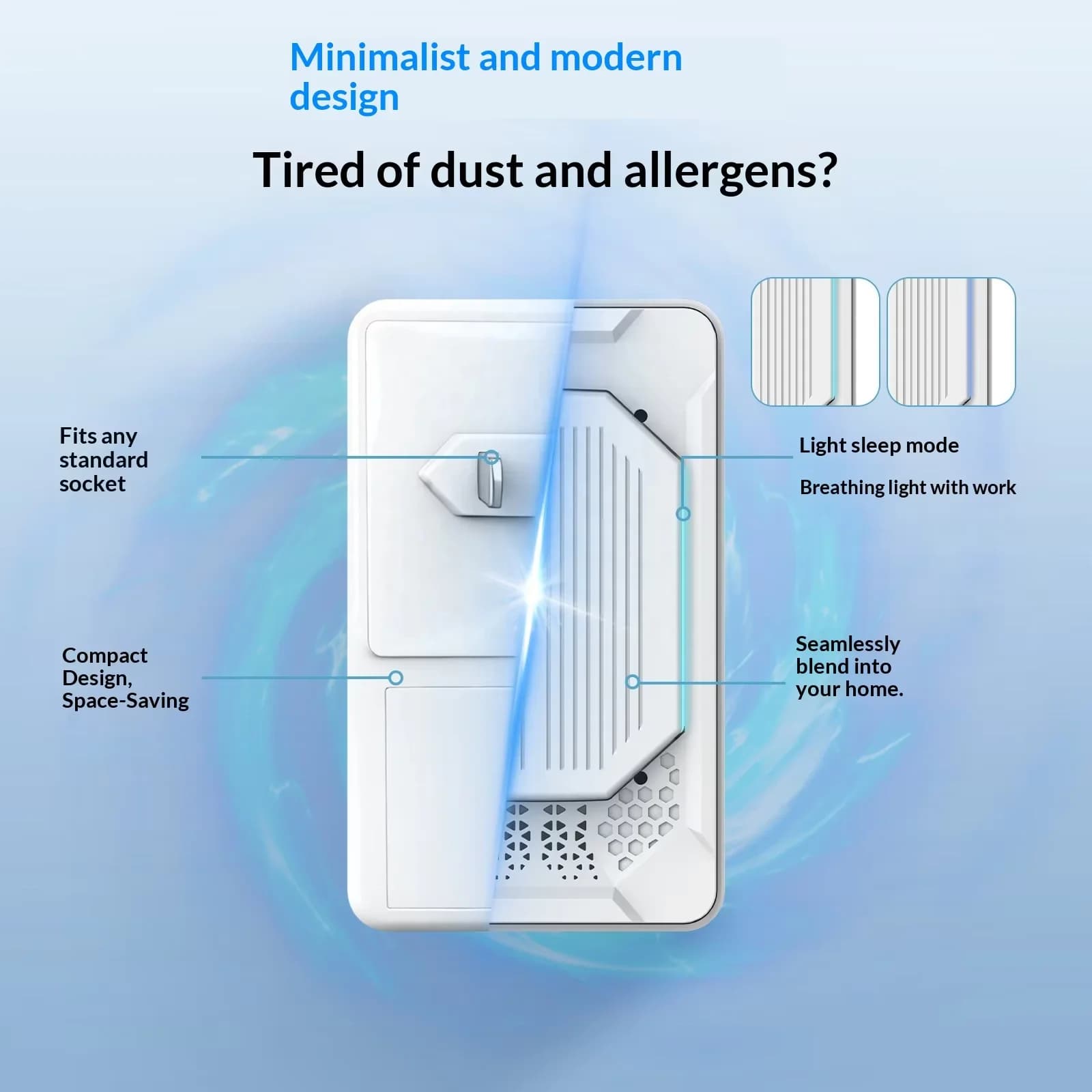 Direct-insertion Type Negative Ion air Purifier 4 Carbon Brush Household Small-sized Negative Ion air Purifier 6