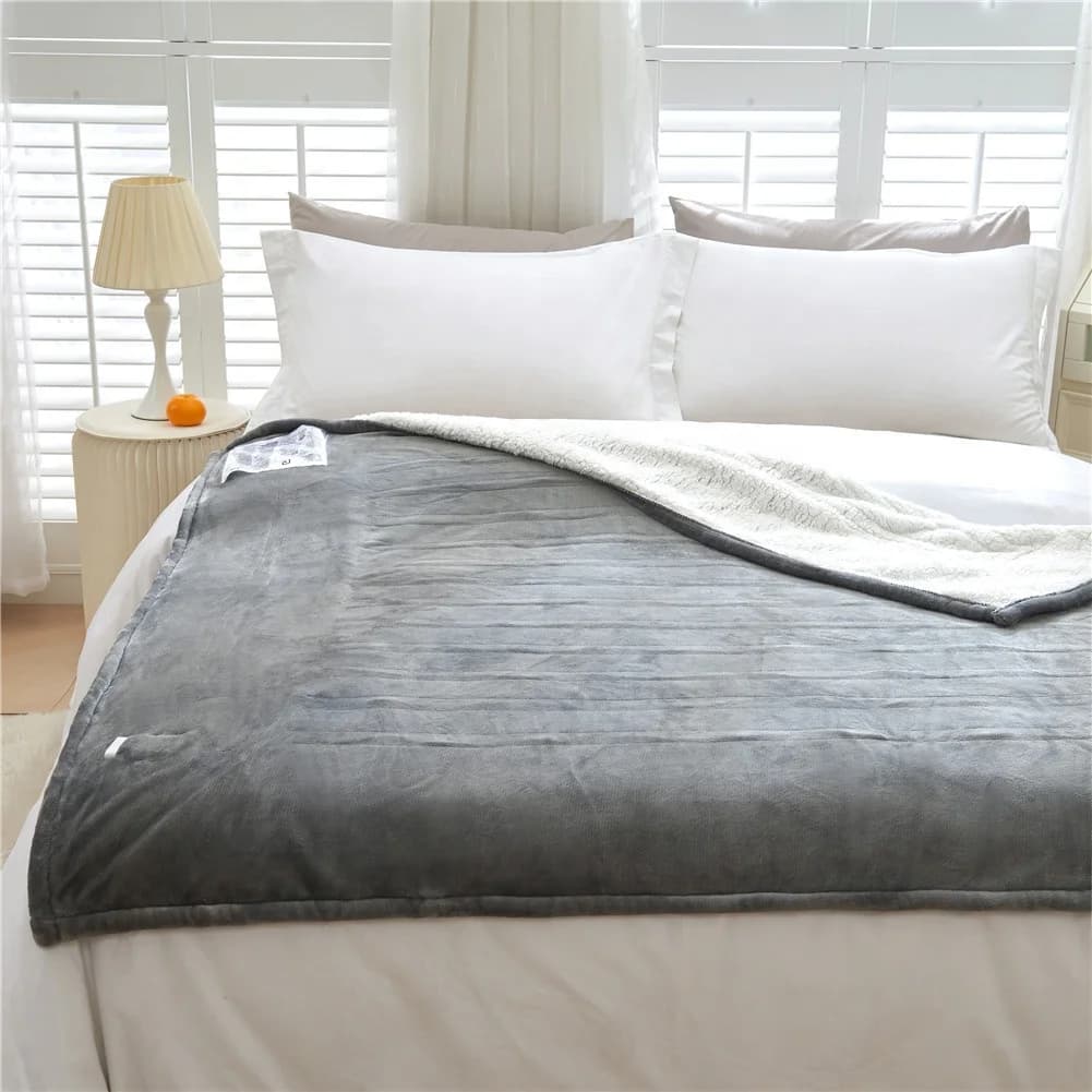 Lamb Fleece Double-sided Heating Blanket, Double Electric Blanket, Quick-heating and Warm Electric Blanket 4