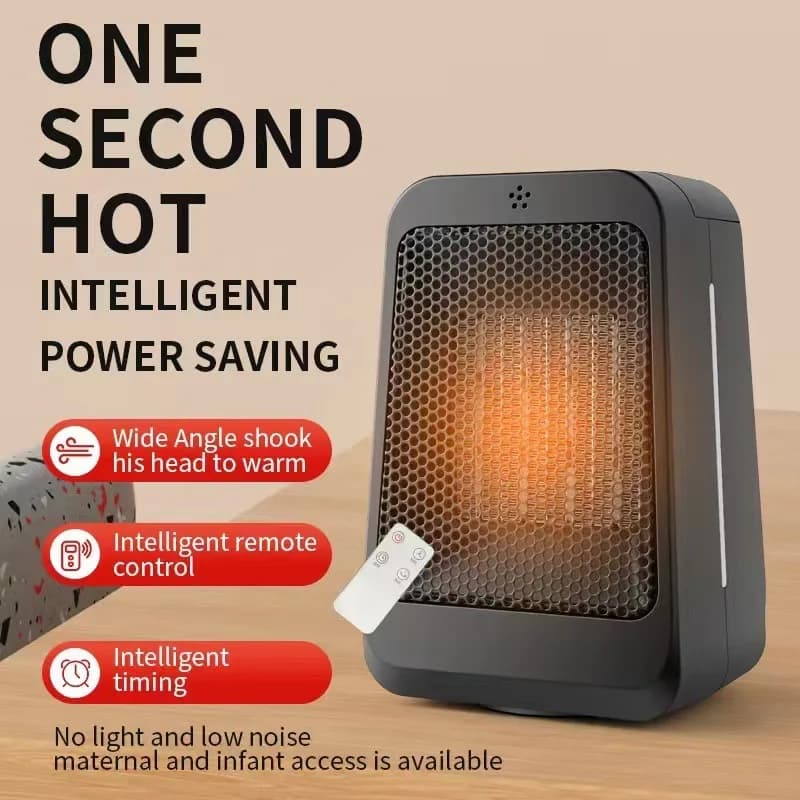 Rapid Heating Safety Energy-saving Heater New Dual-use Electric Heater Can Be Remote Control Shaking Head Timer Home Heater 3