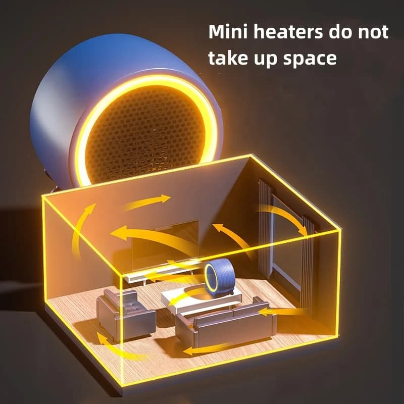 New Instant Warming Heater Home Bedroom Heating Heater Small Portable Intelligent Temperature Control Heater 5