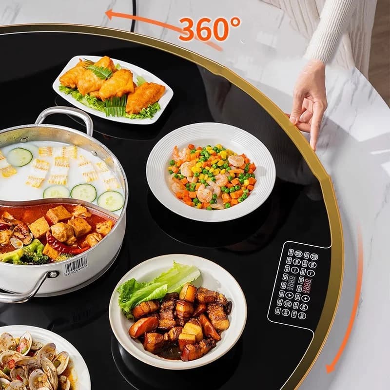 Pure Insulation Model Intelligent Electric Rotary Warming Plate Rice Warming Plate Household Rice Heating Plate 7