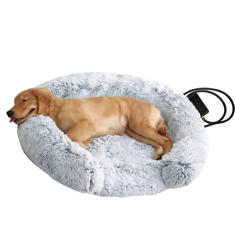 Electric Wall Plug USB Powered Heated Pet Heating Pad for Dogs Cats Flannel Material Temperature Control Non-Toxic Skin-Friendly 3