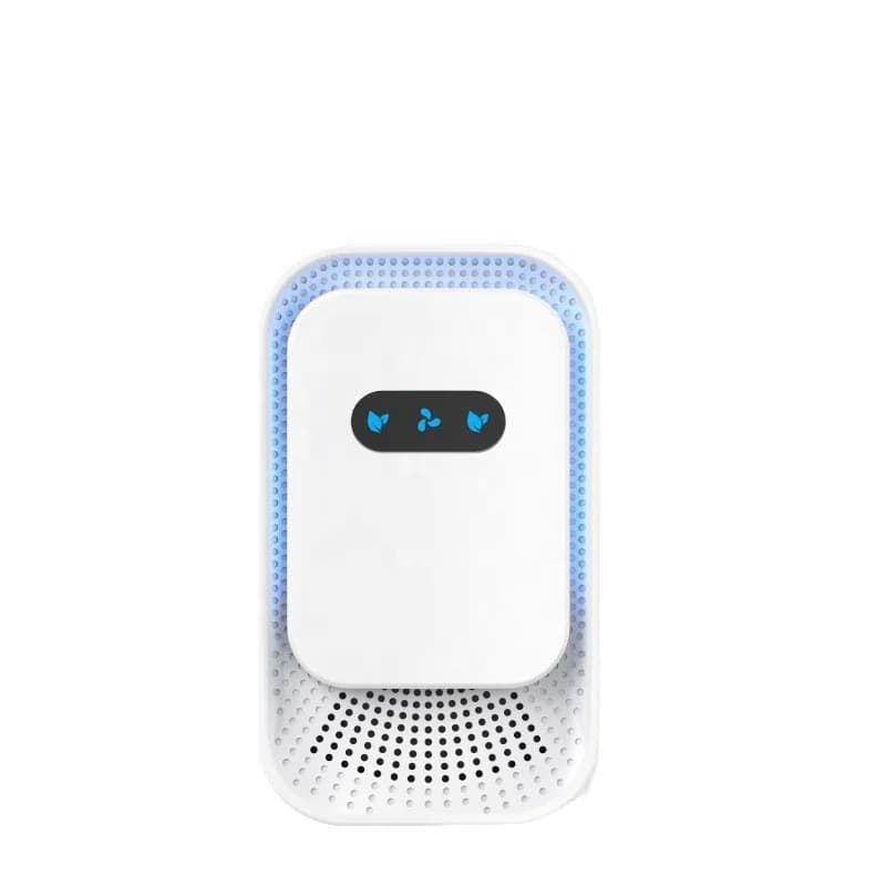 Wall Plug Air Ionizer Modern Rounded Edge Air Cleaner with Ambient Light Eliminate Smoke Dust Pollen for Bedroom Office Toilet 7
