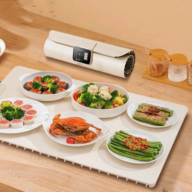 Household Fast Heating Warming Pad Can Be Rolled and Folded Hot Plate Can Be Timed Insulation Heating Small Warming Plate