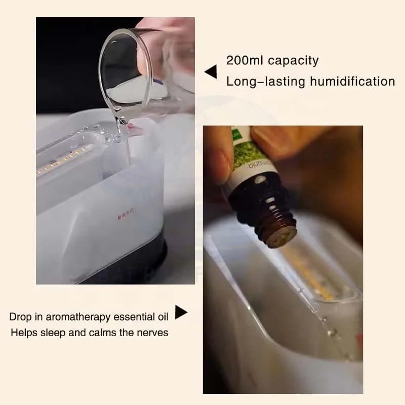 Outdoor Camping  Music Flame Humidifier Large Fog Volume Remote Control with Sound Ambient Light Atomiser 7