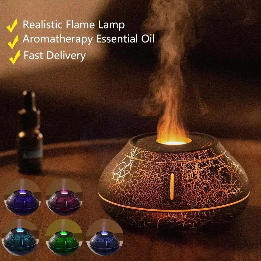 Simulation Flame Diffuser Desktop Creative Air Humidifier Home Diffuser Fragrance 3