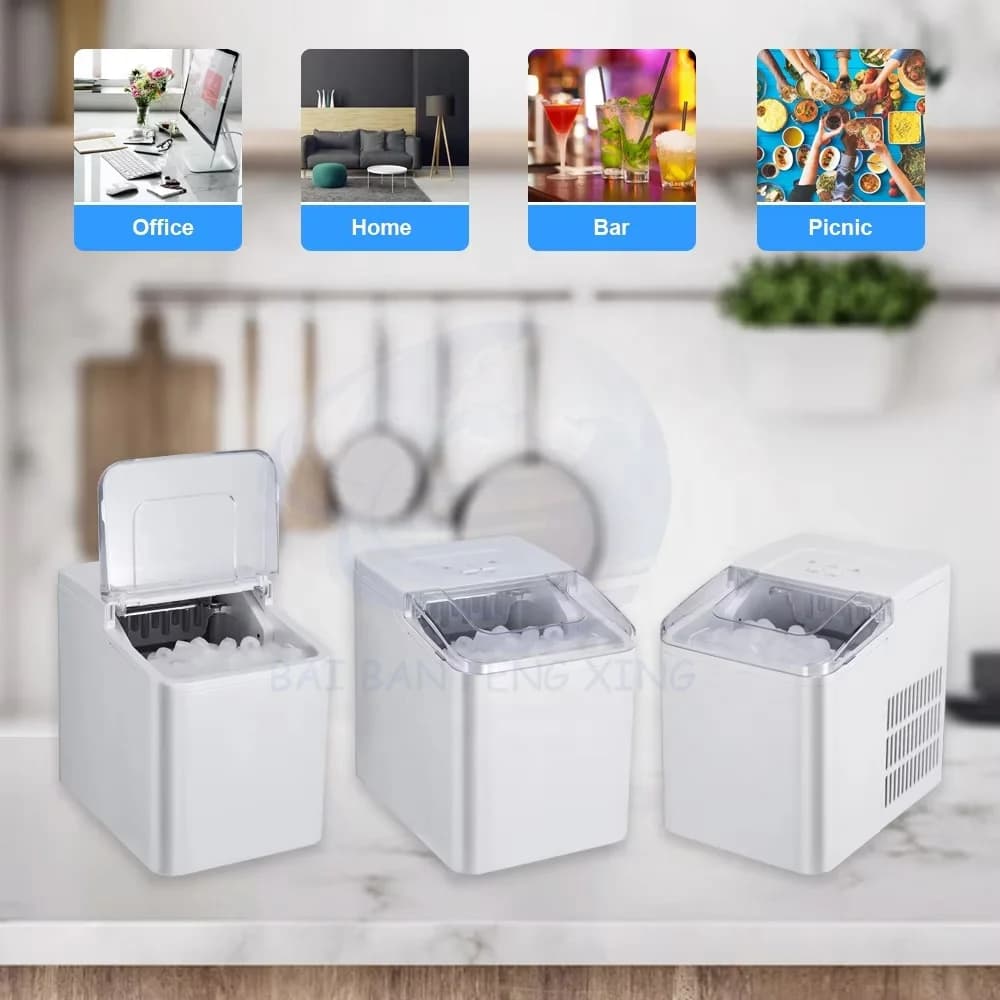 Mini Automatic Ice Maker Household Small Dormitory Portable Student One Person Ice Maker 6