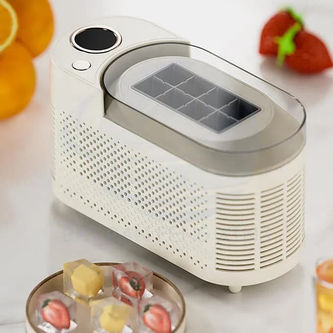 Desktop Small Ice Maker Mini Convenient Home Dormitory Office Camping Car Carrying Cube Ice Automatic Ice Anytime 2