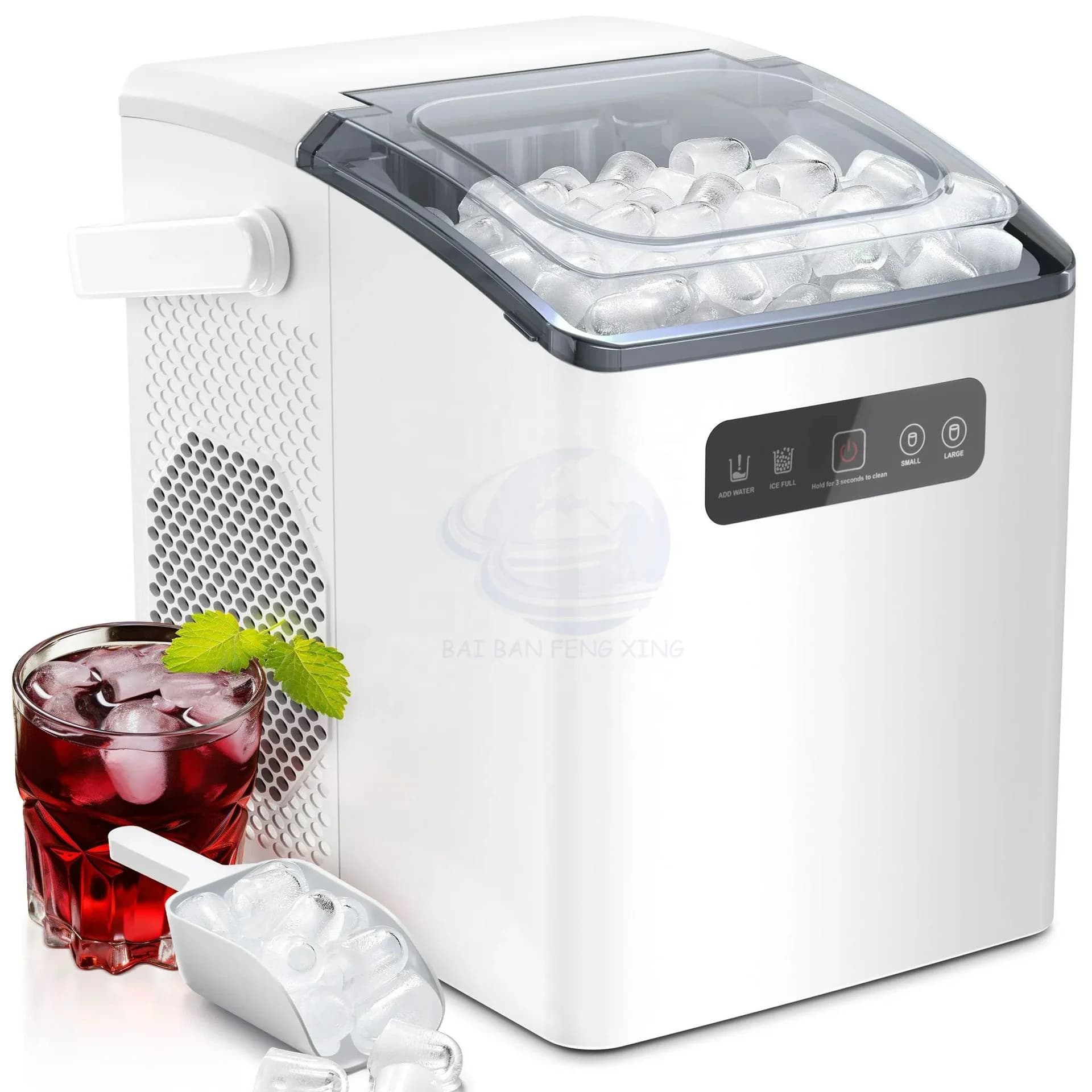 New Kitchen Intelligent Small Ice Maker Intelligent Automatic Home Ice Maker Independent Water Tank 2