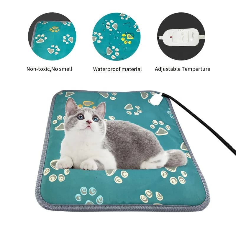 Waterproof and Wear-Resistant Heating Pad Warm Sleeping Pad for Cats and Dogs Electric Blanket for Pets Pet Electric Blanket 3