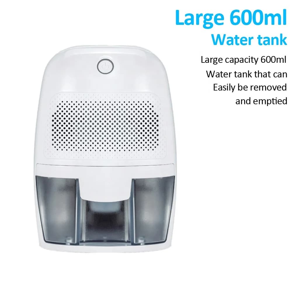 Portable Electric Dehumidifier with Simple Control Removable Water Reservoir Overflow Protection Ideal for Dorm Rooms 3