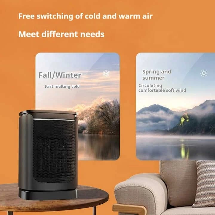 Small Desktop Heater Household Mute Shaking Head Type Heater Home Office Intelligent Power-saving Heaters 5