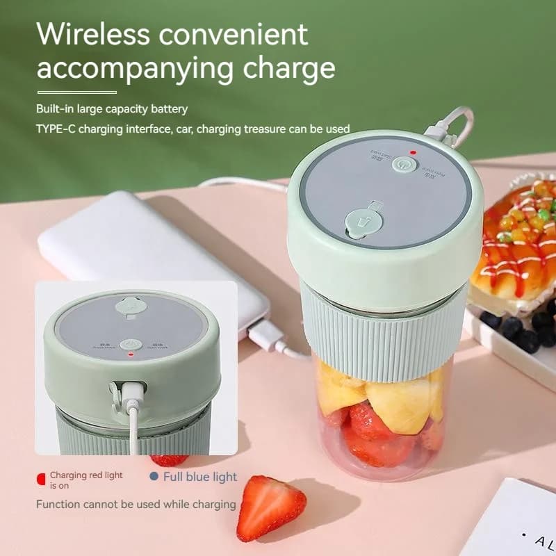 With Straw Charging Models Multifunctional Wireless Juicer Portable Outdoor Juice Machine a Multi-purpose Juice Machine 4