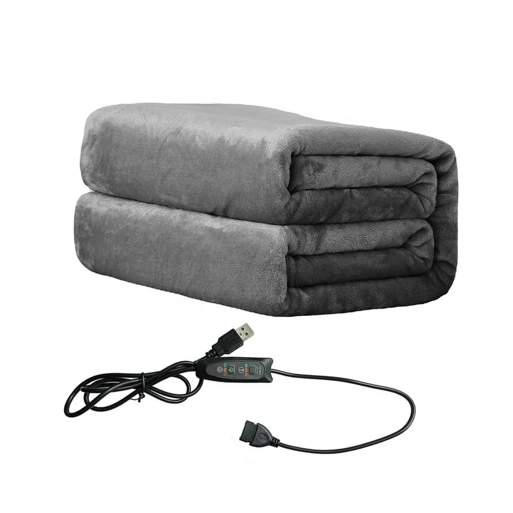 Rechargeable USB Outdoor Blanket with Heating Function Office Heated Blanket for Washing Electric Blanket with Heating Function 5