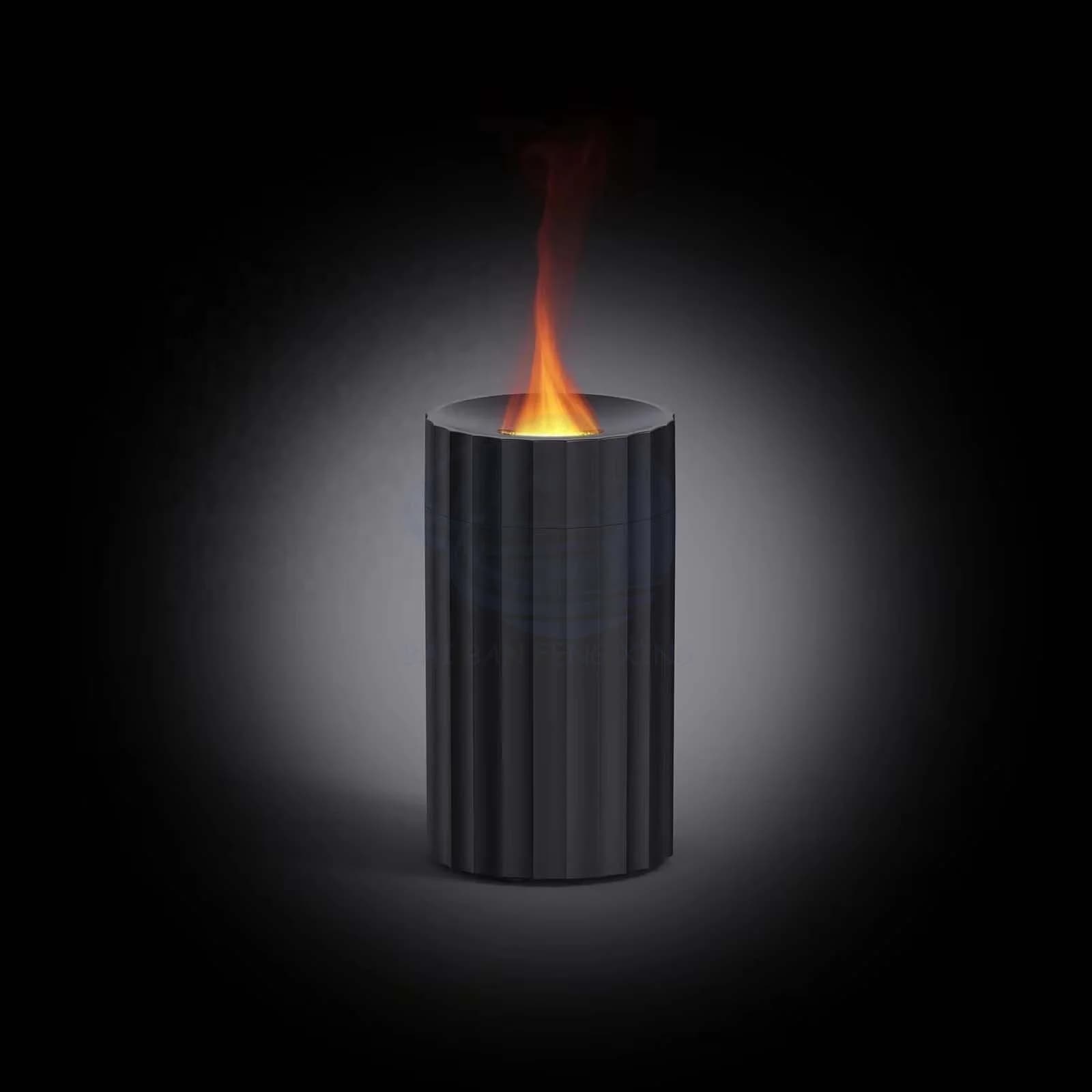 New Creative Simulation Flame Humidifier Home Office Desktop Diffuser Car Seven-colour Flame Aromatherapy Machine 7