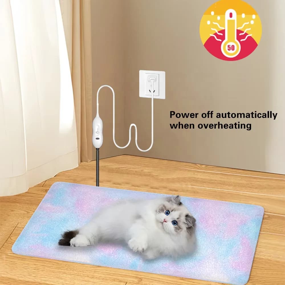 Thermal Pet Heating Pad Cat Constant-Temperature Electric Blanket Waterproof and Bite-Resistant Electric Dog Mat 3