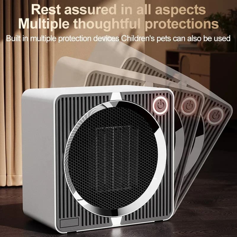 Household New High-power Electric Heater Winter Heating Practical Appliances Small Office Desktop Vertical Quick Heating Heater 4
