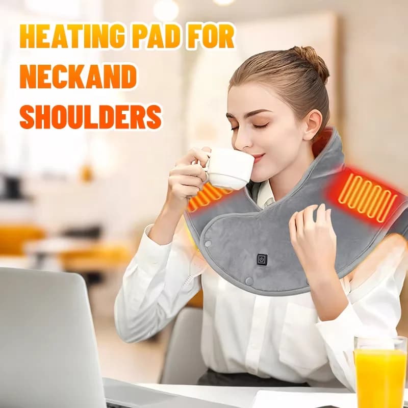New Heated Vest with Neck Warmer Warm Neck Protector & Full-Body Shawl Essential Winter Warmth 3