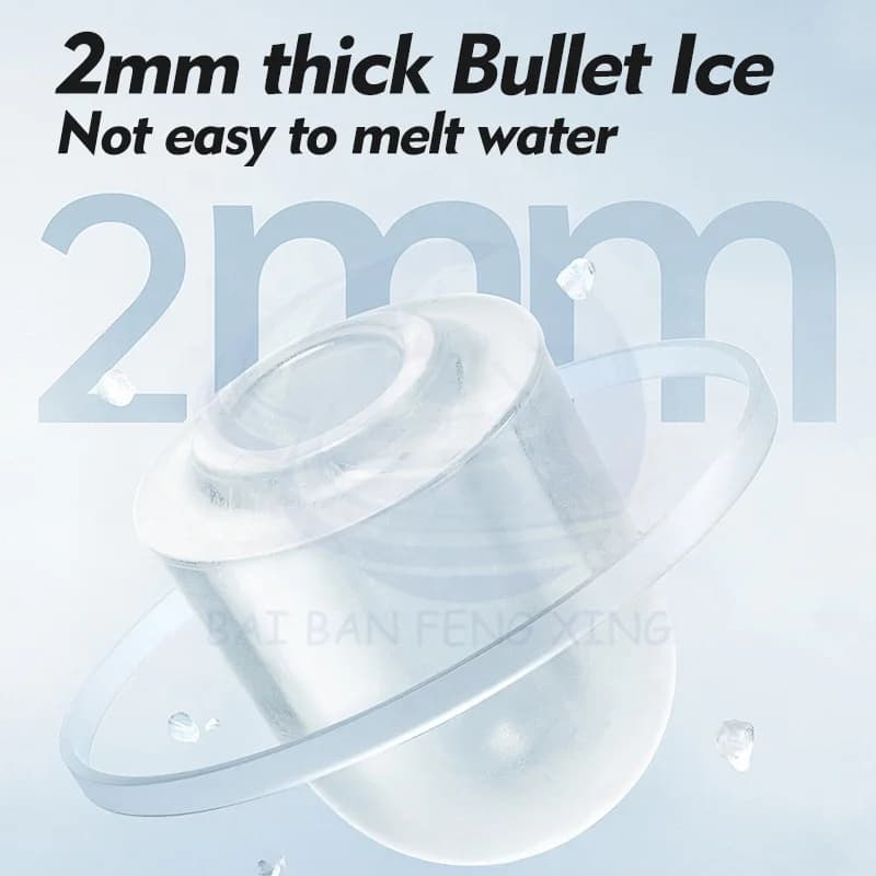 Thickened Food Grade Stainless Steel Bullet Ice Cube Mould Fast Ice Making Ice Maker for Multiple Applications 5