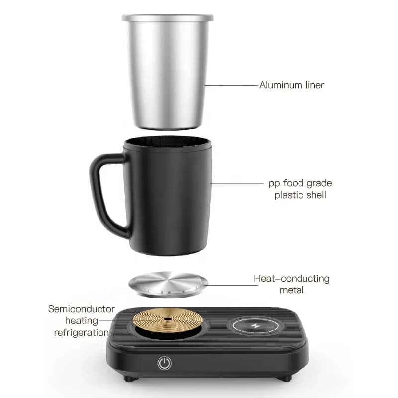 New Product Quick Cooling Cup Home Office Desk Cold Warm Cup Beverage Heating Constant Temperature Cup Pad 3
