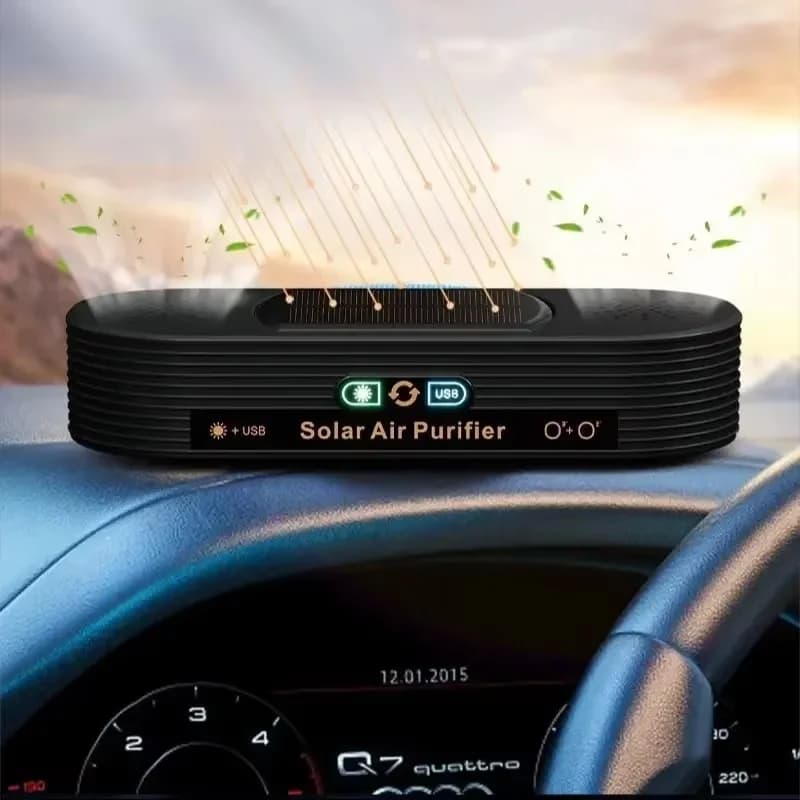 Solar-powered Vehicle-mounted air Purifier for Removing Odors Formaldehyde and Smoke Specifically Designed for Use in Vehicles 5