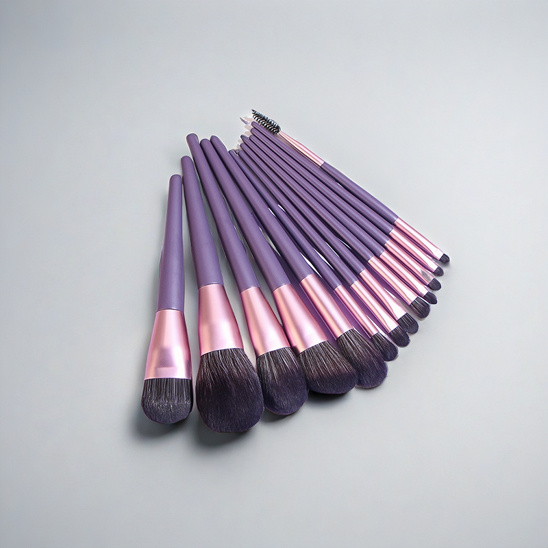 13pcs purple makeup brush sets