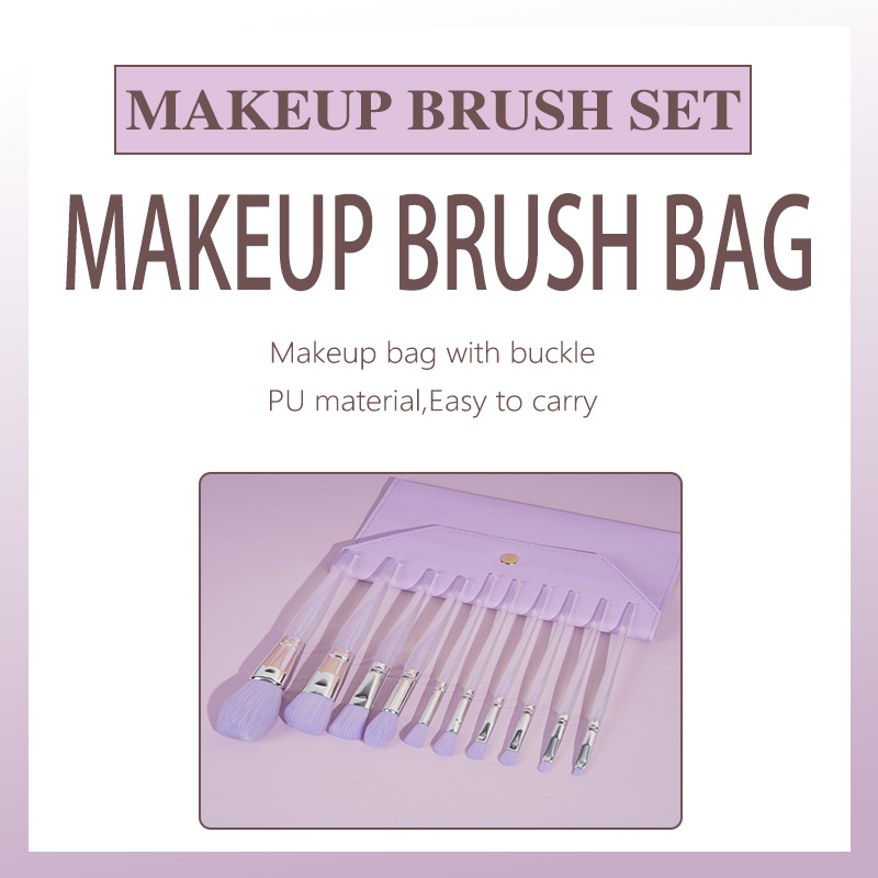 10pcs Dream Amythyst Makeup Brushes