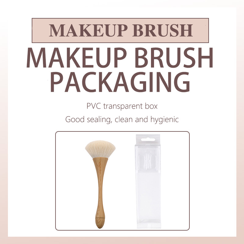 Single Bamboo Nail Dusting Brush For Makeup