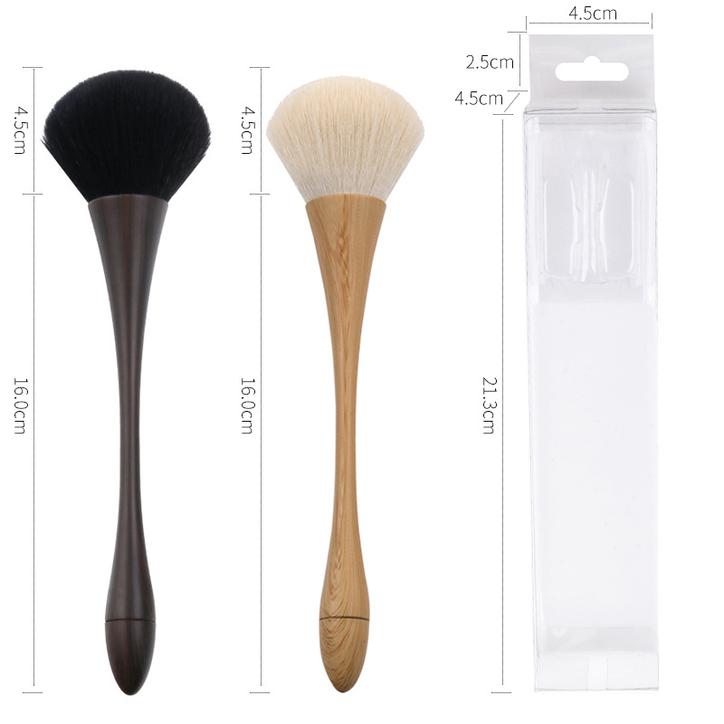 Single Bamboo Nail Dusting Brush For Makeup