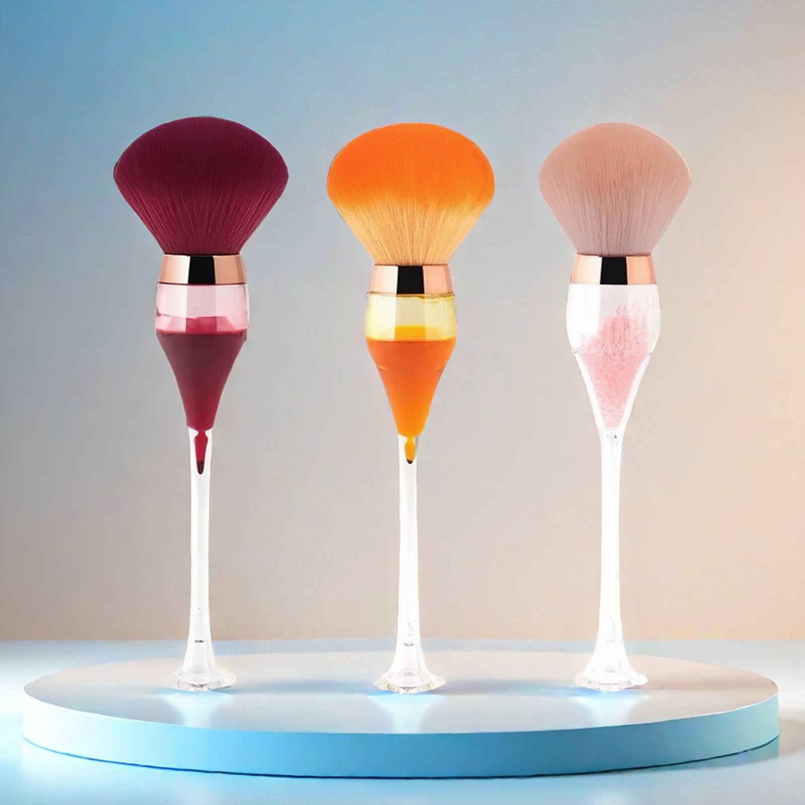 Red Wine Glass Makeup Brush